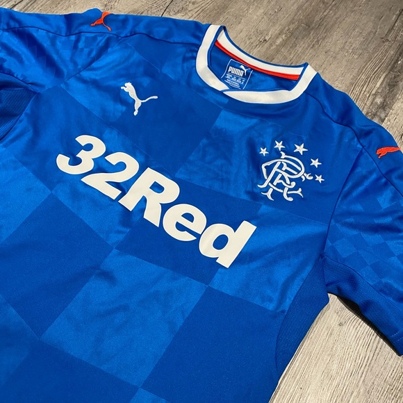 Puma Glasgow Rangers Home Soccer Football Jersey Men’s Size Medium - Picture 2 of 4